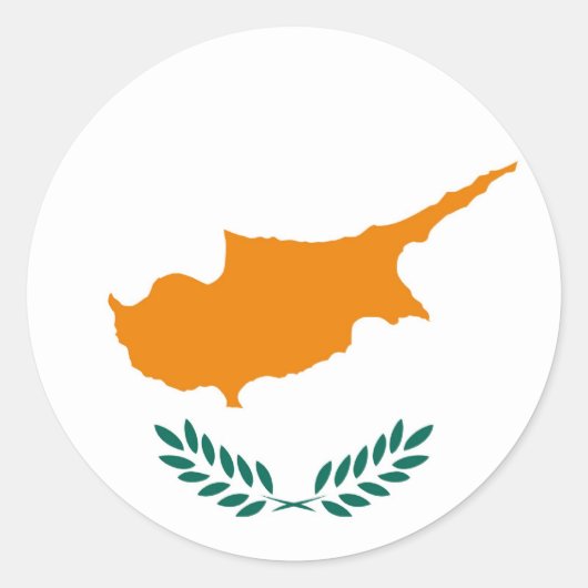 CYPRUS RONDE STICKER (Voorkant)
