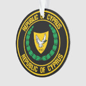 Cyprus Round Emblem Ornament (voorkant)