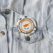 Cyprus Round Emblem Ronde Button 7,6 Cm (In situ)