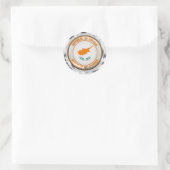 Cyprus Round Emblem Ronde Sticker (Tas)