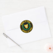 Cyprus Round Emblem Ronde Sticker (Envelop)