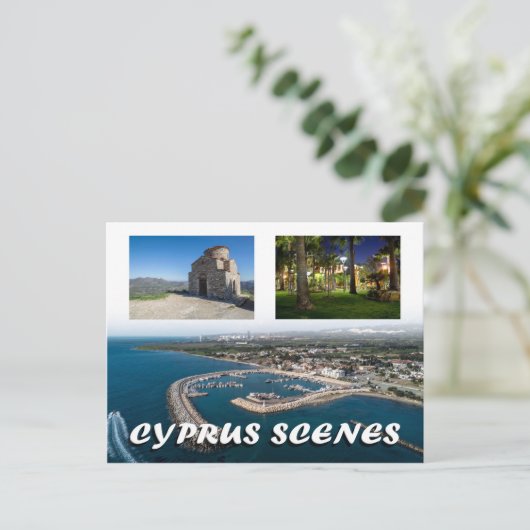 Cyprus scenes briefkaart (Staand voorkant)