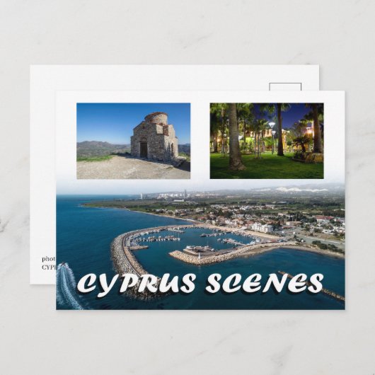 Cyprus scenes briefkaart (Voorkant / Achterkant)
