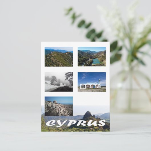 Cyprus scenes briefkaart (Staand voorkant)