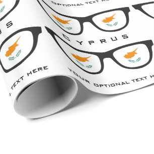 Cyprus Shades aangepaste tekst- en kleurcadeauomsl Cadeaupapier