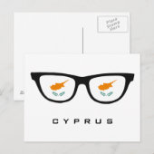 Cyprus Shades aangepaste tekst & kleur briefkaart (Voorkant / Achterkant)