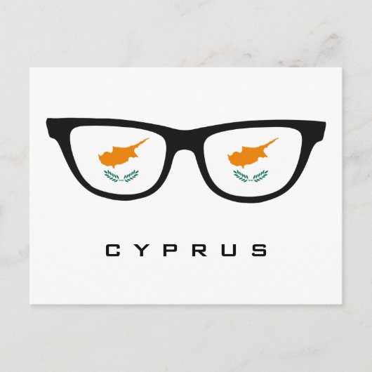Cyprus Shades aangepaste tekst & kleur briefkaart (Voorkant)