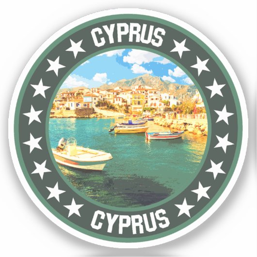 Cyprus Sticker (Voorkant)