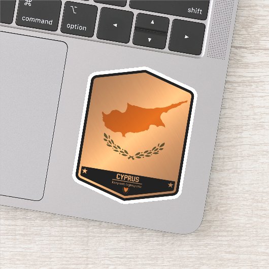 Cyprus Sticker (Detail)