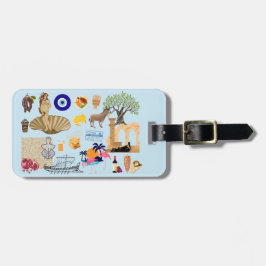 Cyprus Symbolen voor reisliefhebbers Bagagelabel