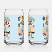 Cyprus Symbolen voor reisliefhebbers Blikvorm Glas (Rechts)