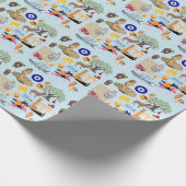 Cyprus Symbolen voor reisliefhebbers Cadeaupapier (Hoek)