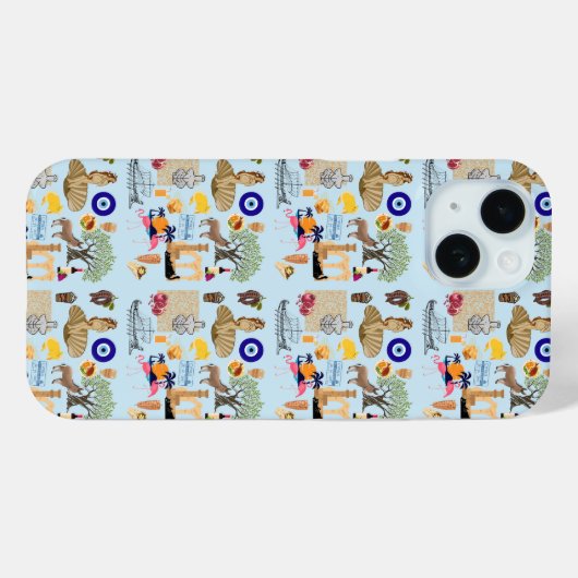 Cyprus Symbolen voor reisliefhebbers Case-Mate iPhone Case (Achterkant (horizontaal))