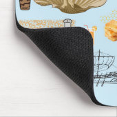 Cyprus Symbolen voor reisliefhebbers Muismat (Hoek)