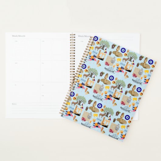Cyprus Symbolen voor reisliefhebbers Planner (Display)