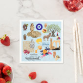 Cyprus Symbolen voor reisliefhebbers Servet (Insitu)