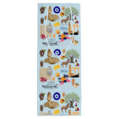 Cyprus Symbolen voor reisliefhebbers Wijn Cadeautas (Achterkant)