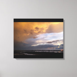 Cyprus troebel zonnedoek canvas afdruk