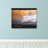 Cyprus troebel zonnedoek canvas afdruk (Insitu (Houten vloer))