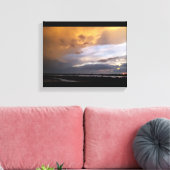 Cyprus troebel zonnedoek canvas afdruk (Insitu (Woonkamer))