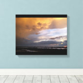 Cyprus troebel zonnedoek canvas afdruk (Insitu (Houten vloer))