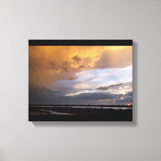 Cyprus troebel zonnedoek canvas afdruk (Voorkant)