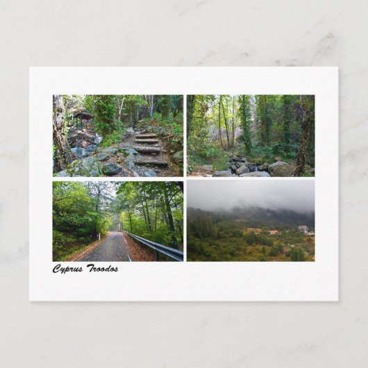 Cyprus Troodos Briefkaart (Voorkant)