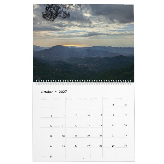 Cyprus Troodos kalender (Okt 2027)