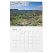 Cyprus Tweepagina's MediumCalendar, Wit Kalender (Feb 2027)