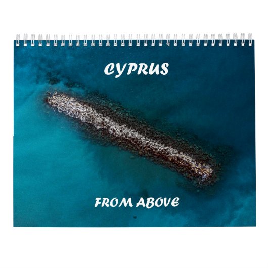 Cyprus van boven kalender (Achterkant)