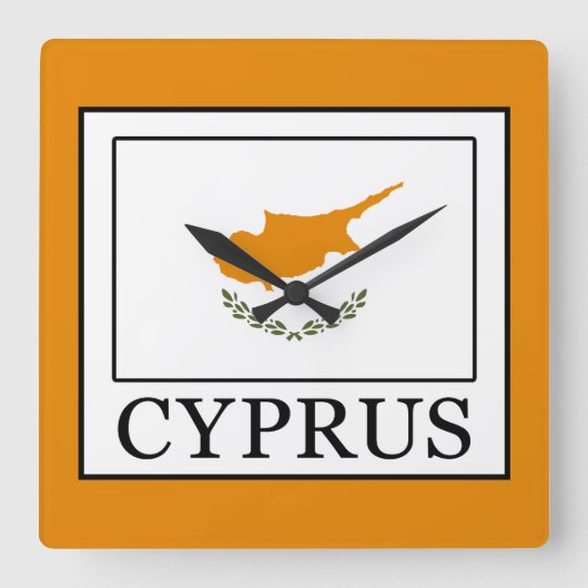Cyprus Vierkante Klok (Voorkant)