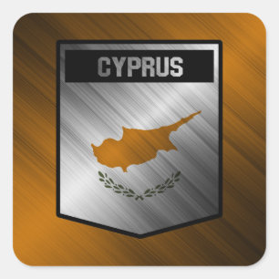 Cyprus Vierkante Sticker