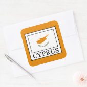 Cyprus Vierkante Sticker (Envelop)