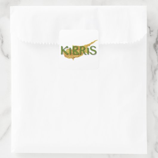 Cyprus Vierkante Sticker (Tas)