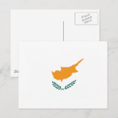 Cyprus Vlag Ansichtkaart Briefkaart (Voorkant / Achterkant)