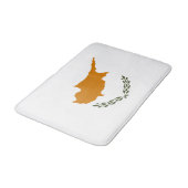 Cyprus Vlag Badmat (Gekanteld)