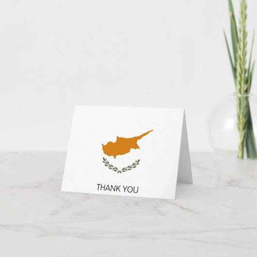 Cyprus Vlag Bedankkaart (Voorkant)