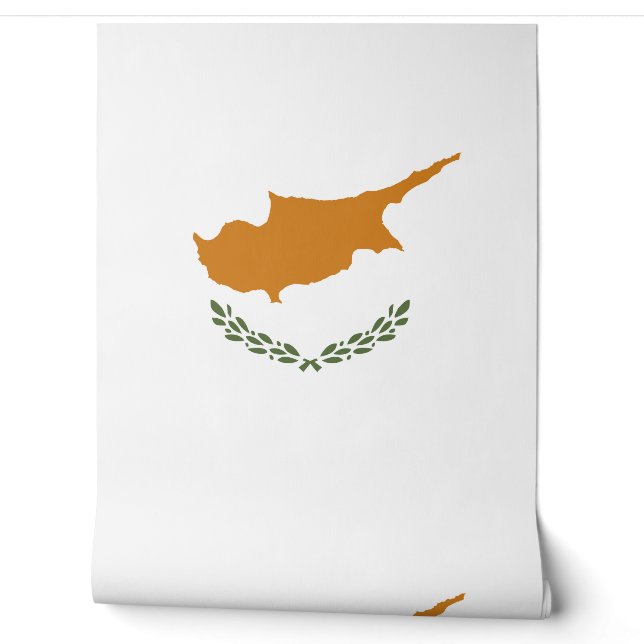 Cyprus vlag behang (Afrollen)