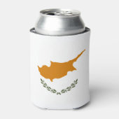 Cyprus Vlag Blikjeskoeler (Blikje Voorkant)