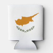 Cyprus Vlag Blikjeskoeler (Achterkant)