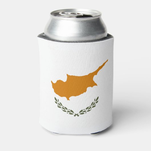 Cyprus Vlag Blikjeskoeler (Blikje Achterkant)