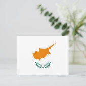 Cyprus - vlag - briefkaart (Staand voorkant)