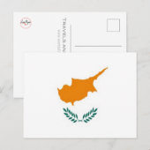 Cyprus - vlag - briefkaart (Voorkant / Achterkant)