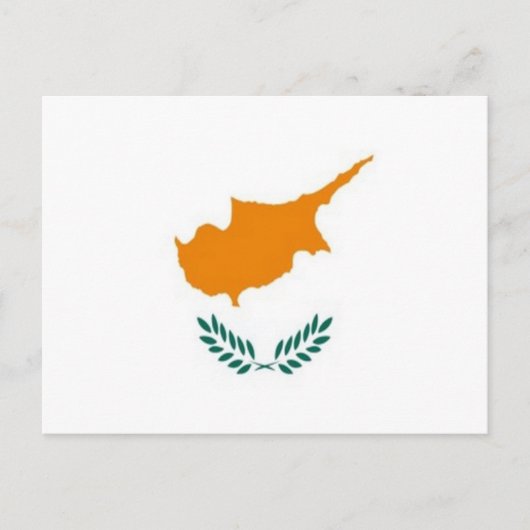 Cyprus - vlag - briefkaart (Voorkant)