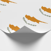 Cyprus Vlag Cadeaupapier (Hoek)