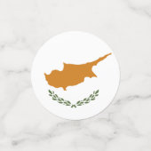 Cyprus vlag confetti (Kleine voorkant)