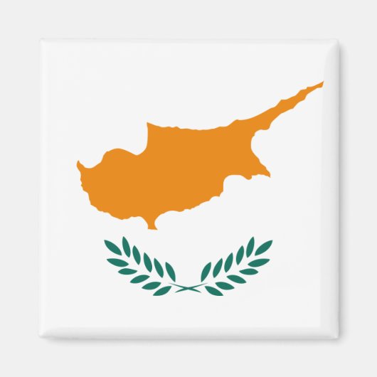 Cyprus Vlag CY Magneet (Voorkant)