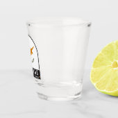 Cyprus Vlag embleem noodlijdende Vintage Shot Glas (Rechts)