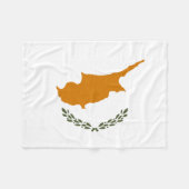 Cyprus Vlag Fleece Deken (Voorkant (Horizontaal))