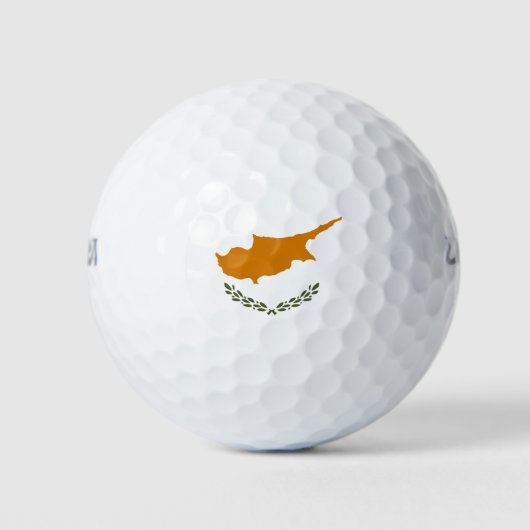 Cyprus Vlag Golfballen (Voorkant)